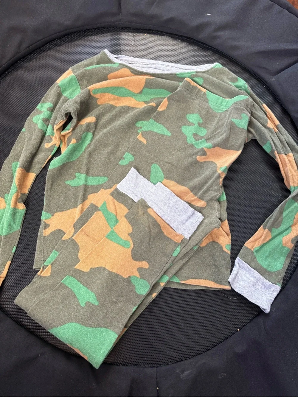 Carter's Green and Tan Camo Long-Sleeve Top and Pants Set